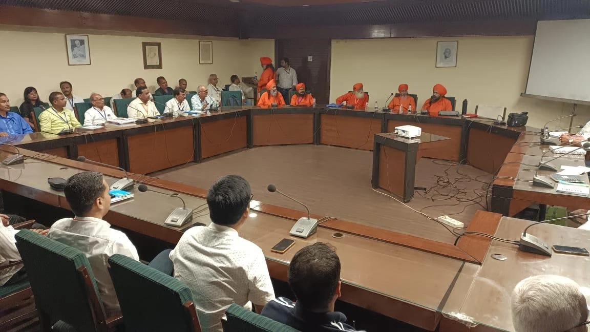 A seminar session at the Spiritual Festival in New Delhi